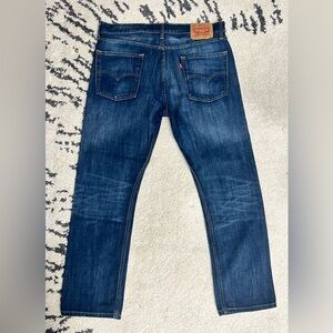 Levi's 513 Jeans Mens 36x30 Blue Wash Denim